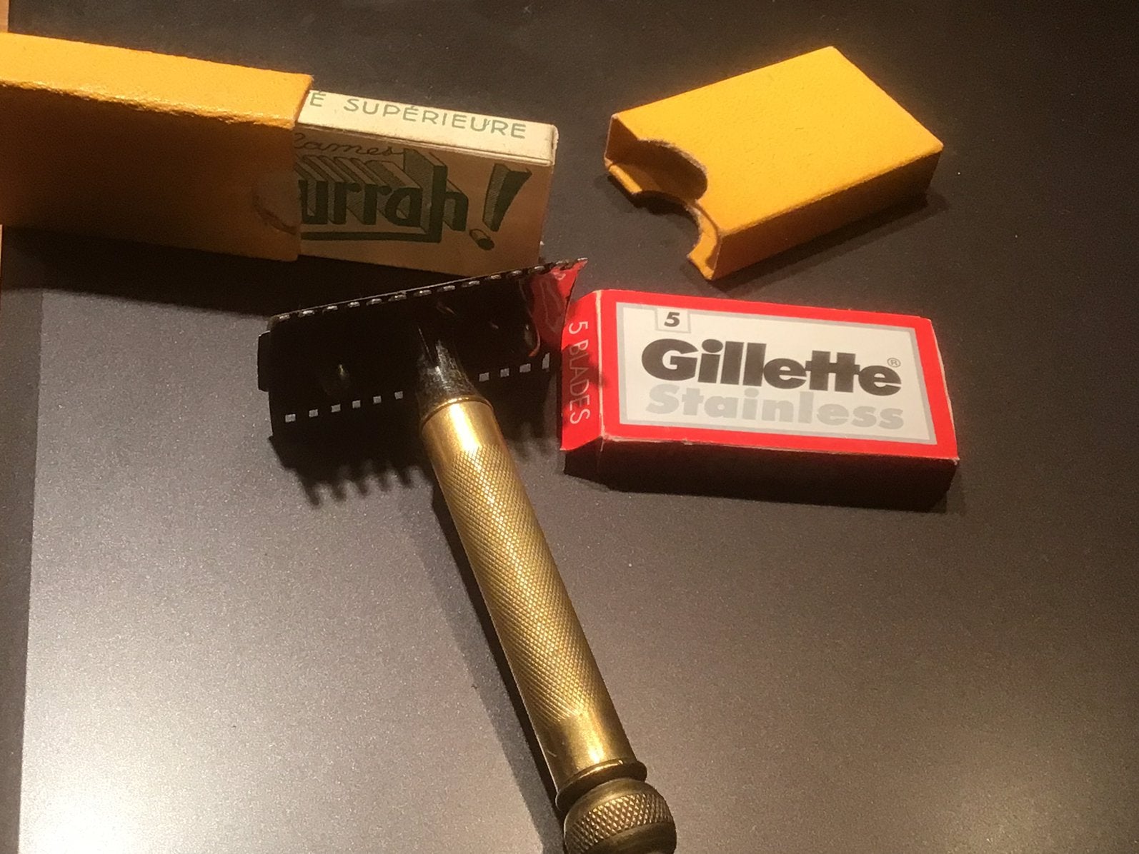 Oud scheersetje, Antiek en Kunst, Antiek | Gereedschap en Instrumenten, Ophalen of Verzenden