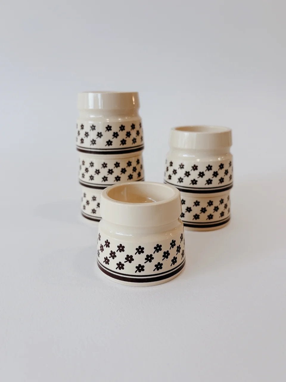 SET VAN 6 VINTAGE EIERDOPJES | EMSA, -, -, Overige typen, Ophalen of Verzenden