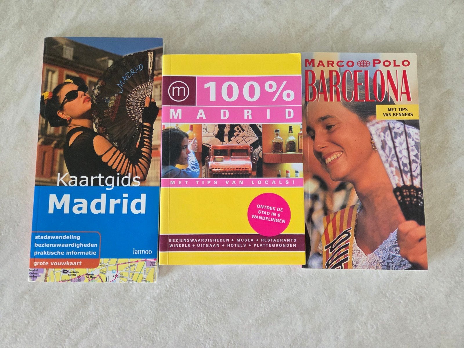 Set van 3 reisgidsen: Barcelona en Madrid, Boeken, Europa, Ophalen of Verzenden, Zo goed als nieuw, Reisgids of -boek