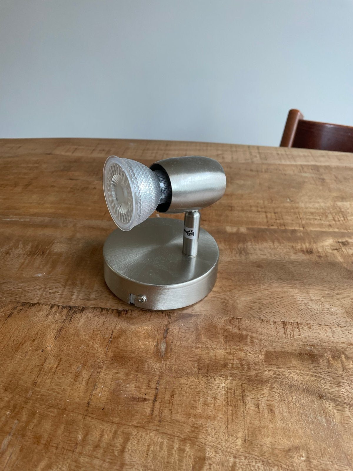 Plafondlamp met 1 spot, Ophalen, Gebruikt, GU10, Inclusief bevestigingsmateriaal