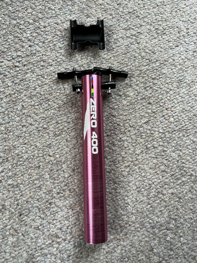 Racefiets zadelpen Zero 400 aluminium, Fietsen en Brommers, Fietsonderdelen, Gebruikt, Zero 400, Ophalen of Verzenden, Racefiets