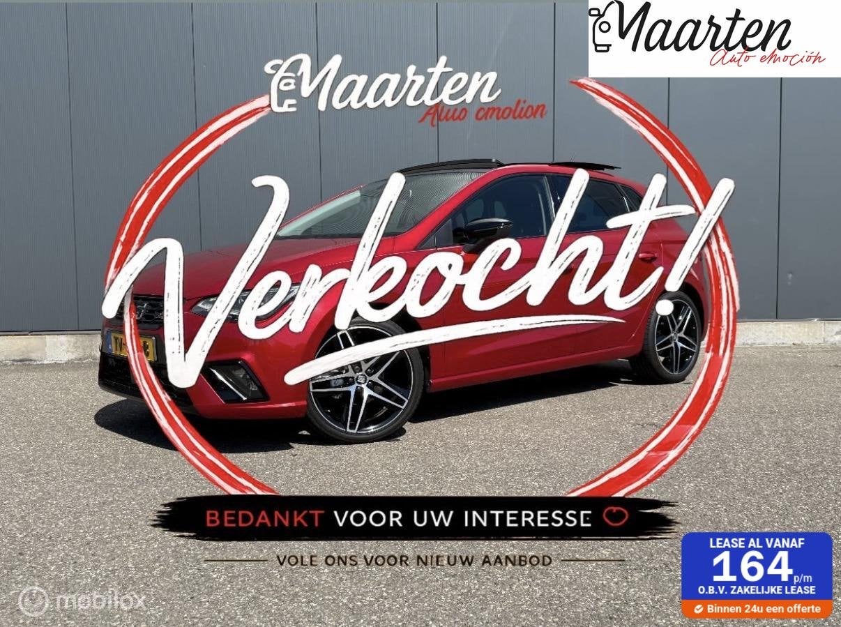 Seat Ibiza FR erg netjes en BOMVOL!, Auto's, Voorwielaandrijving, Euro 6, 95 pk, Ibiza