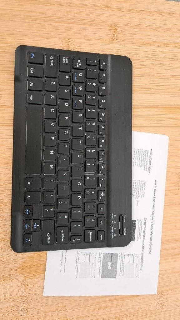 Bluetooth toetsenbord voor Samsung tablet – zwart, Ophalen of Verzenden, Qwerty, Zo goed als nieuw, Draadloos