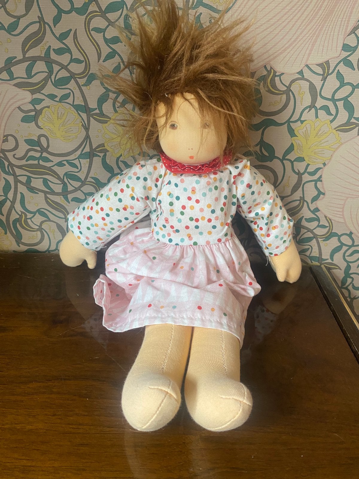 Antroposofisch Nanchen Natur waldorg aankleedpop groot 38 cm, Ophalen of Verzenden, Nieuw, Babypop