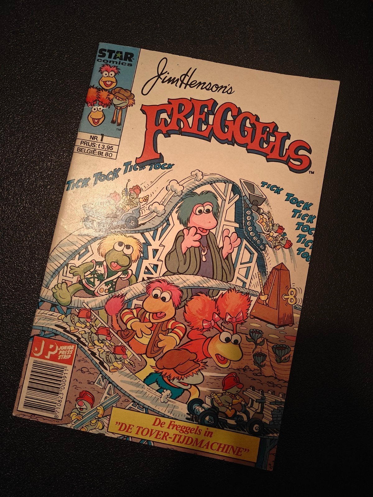 Jim Henson's Freggels - De Tover-Tijdmachine Nr. 1, Eén stripboek, Ophalen of Verzenden, Gelezen, Jim Henson