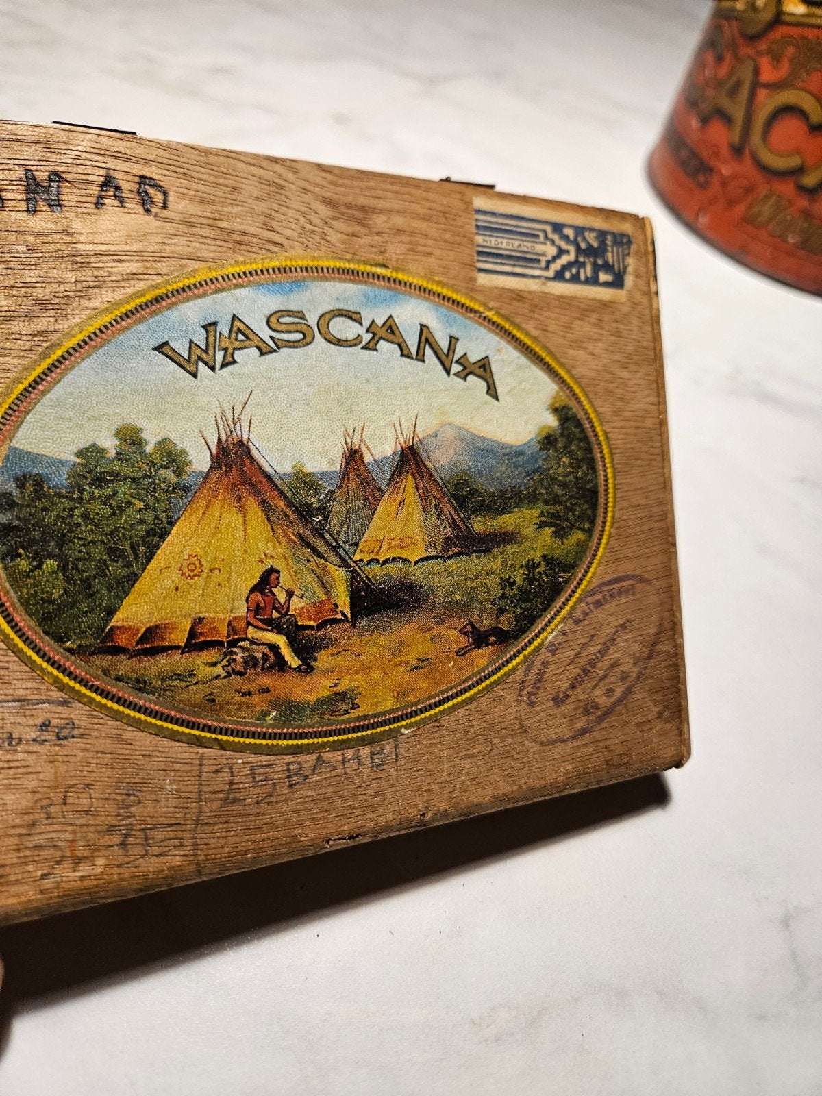 wascana sigarenkistje, Ophalen of Verzenden, Verpakking
