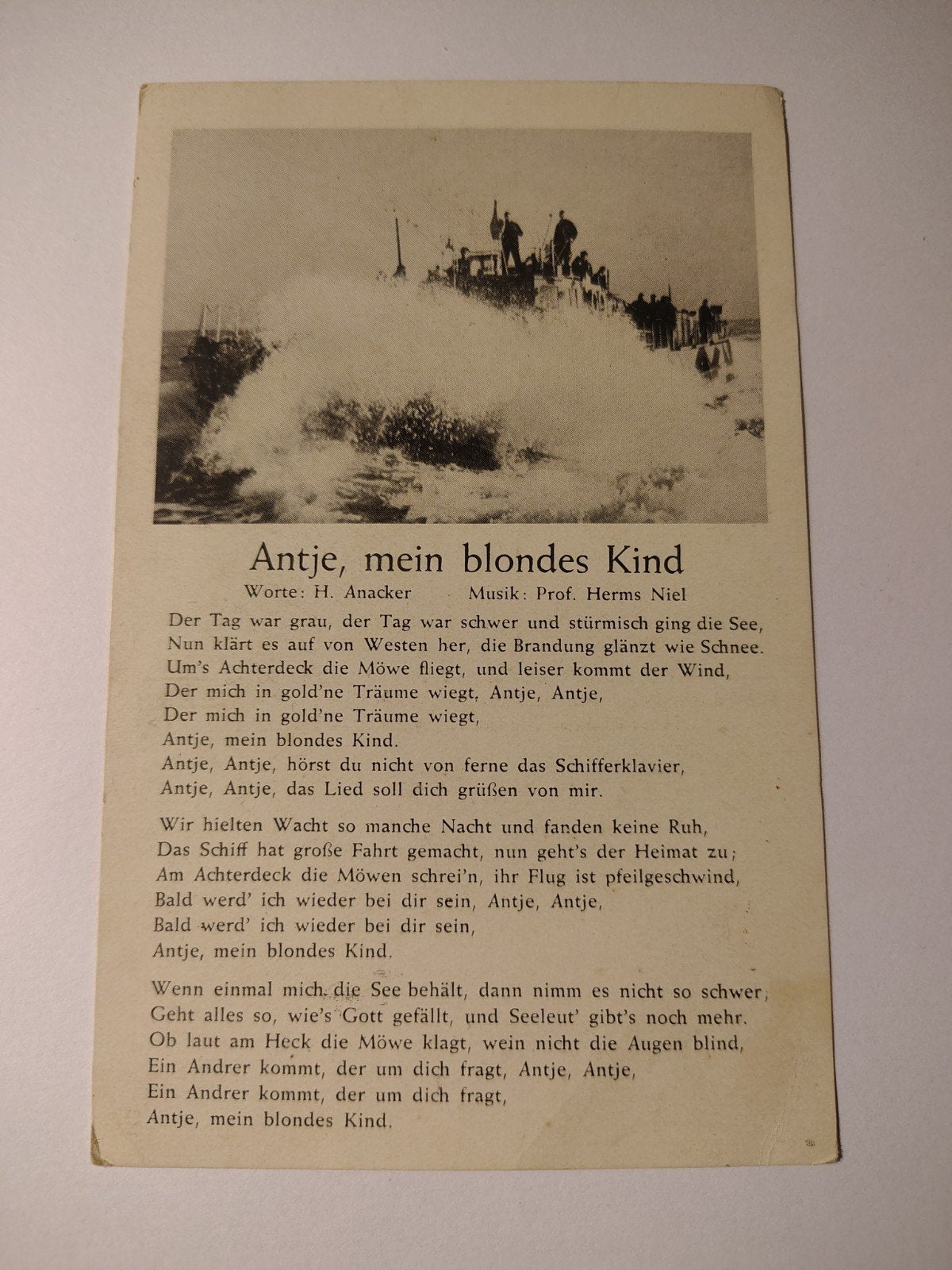 Antje, mein blondes kind Ansichtkaart, Ophalen of Verzenden, Nederland