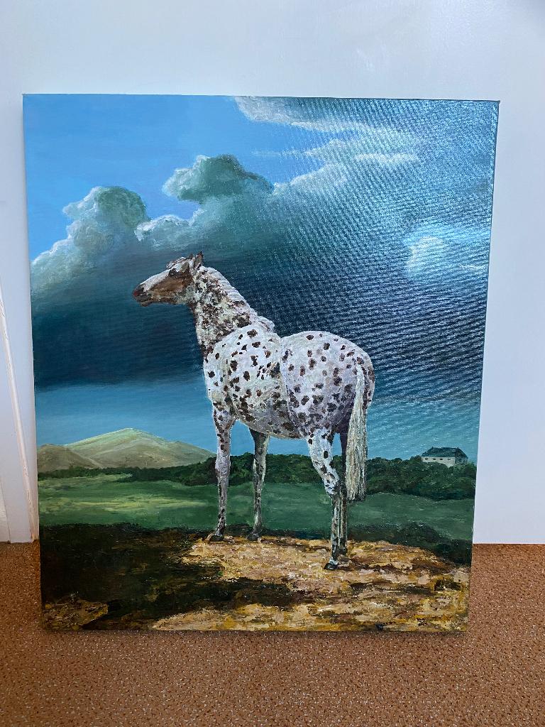 Schilderij paard, Oorspronkelijke maker, Nieuw, Ophalen of Verzenden, Schilderij