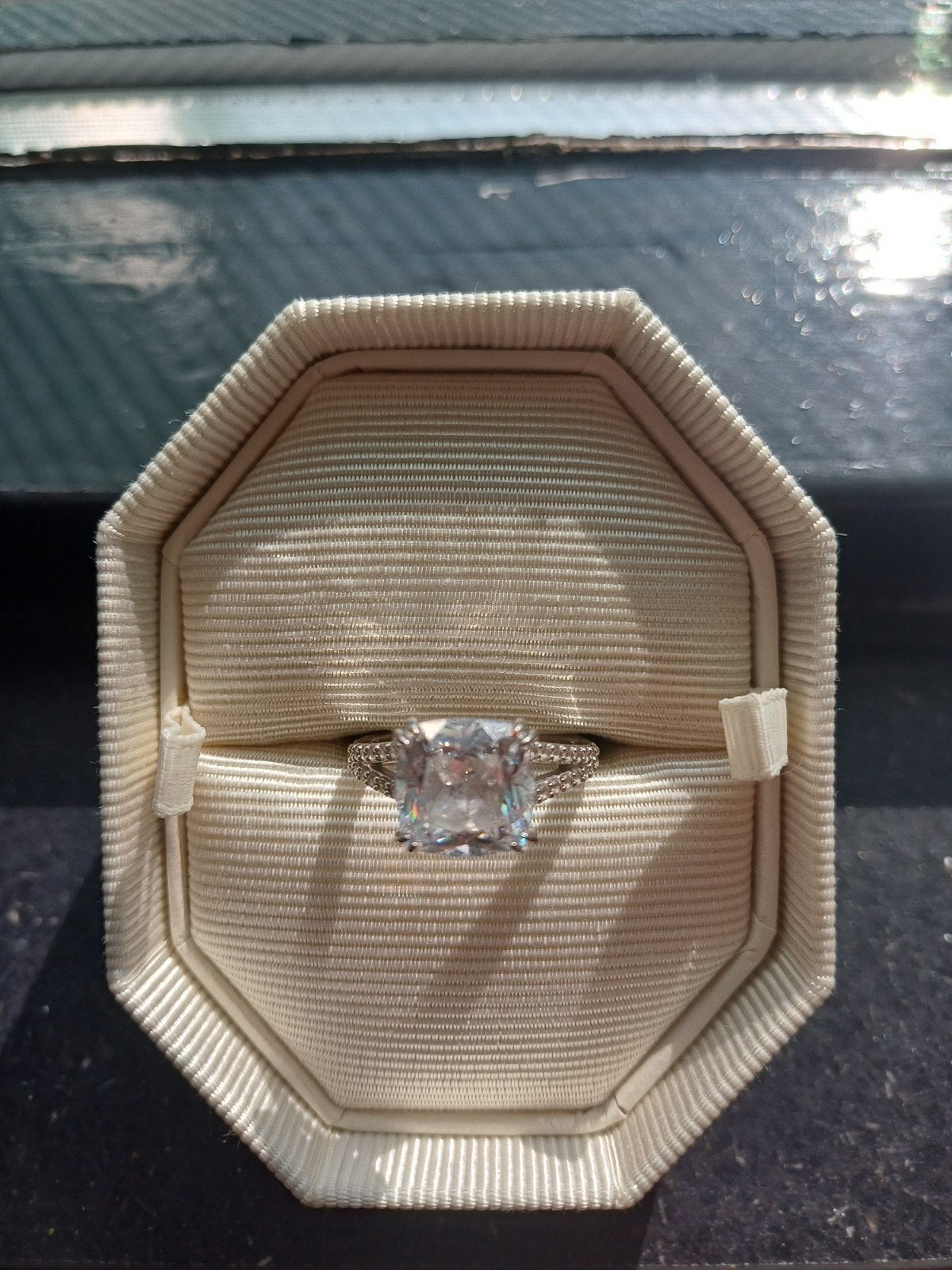 Swarovski ring met kristal, Met kristal, Overige materialen, Ophalen of Verzenden, Zo goed als nieuw