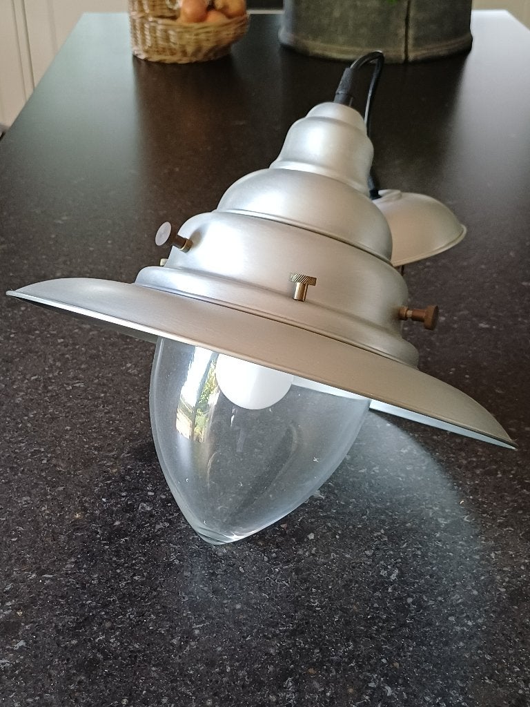 Visserslamp, Huis en Inrichting, Ophalen of Verzenden, Zo goed als nieuw, Glas, E27 (groot)