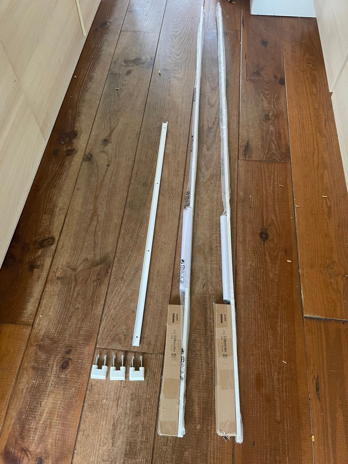 Montagerails wit, 190 cm, van opbergsysteem ALGOT van IKEA, Ophalen, Nieuw