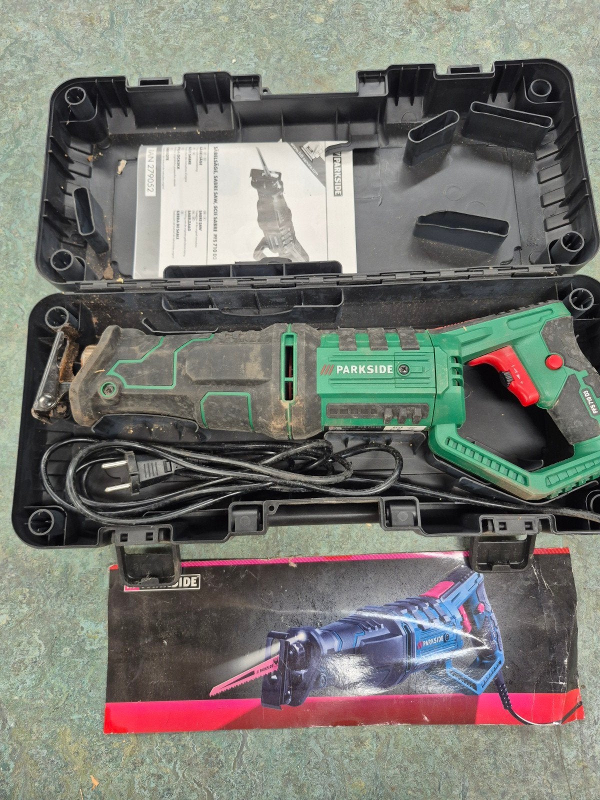 Parkside Reciprozaag PFS 710 D3 - Krachtige Zaagmachine, Gebruikt, 70 mm of meer, 600 tot 1200 watt, Ophalen of Verzenden
