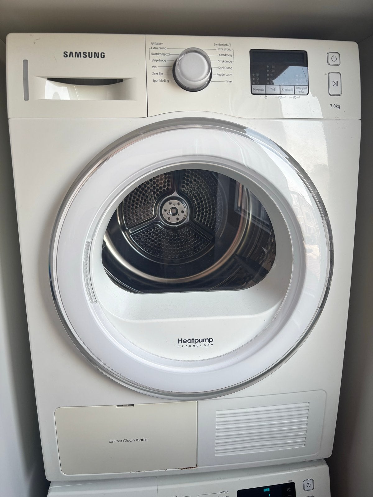 Samsung warmtepompdroger 7kg - defect, Ophalen, 6 tot 8 kg, Voorlader, Niet werkend