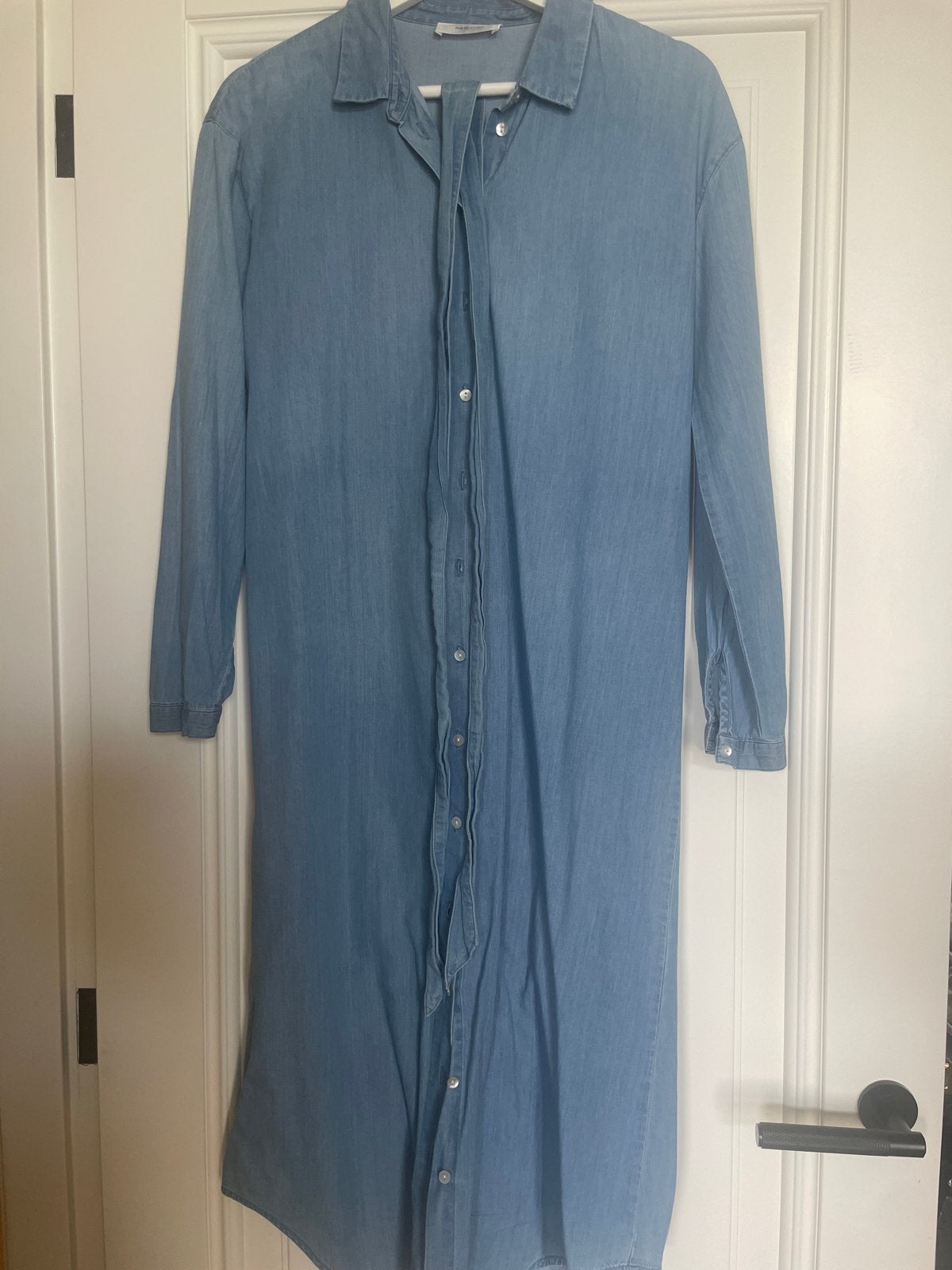 MSCH Jurk denim / jeans - Lichtblauw - Maat XS, Ophalen, Blauw, Knielengte, Maat 34 (XS) of kleiner