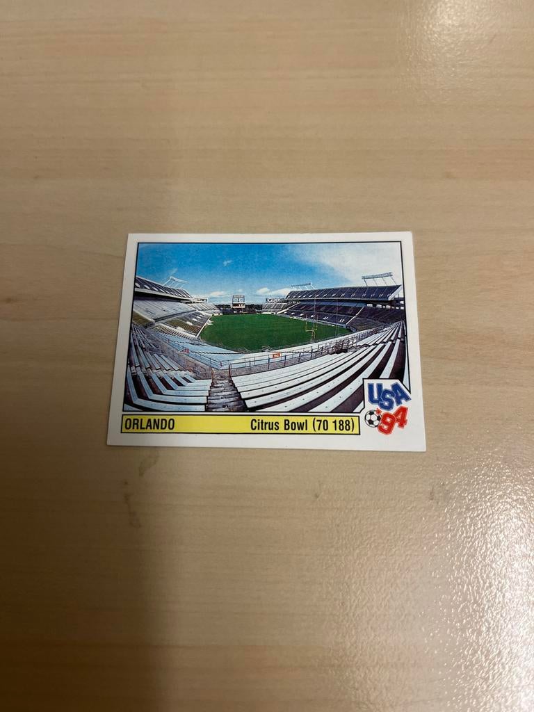 Panini USA 94 Stadion Orlando WK 1994 Sticker, Ophalen of Verzenden, Zo goed als nieuw, Sticker