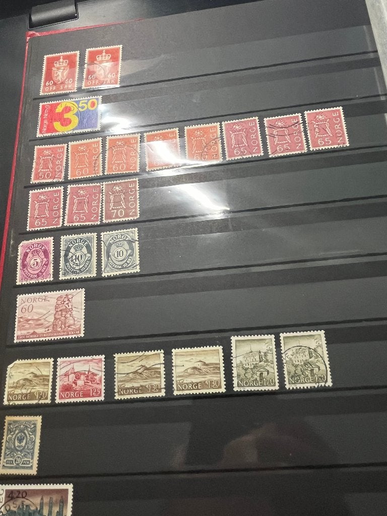 Kavel postzegels Noorwegen, Ophalen of Verzenden, Noorwegen, Gestempeld