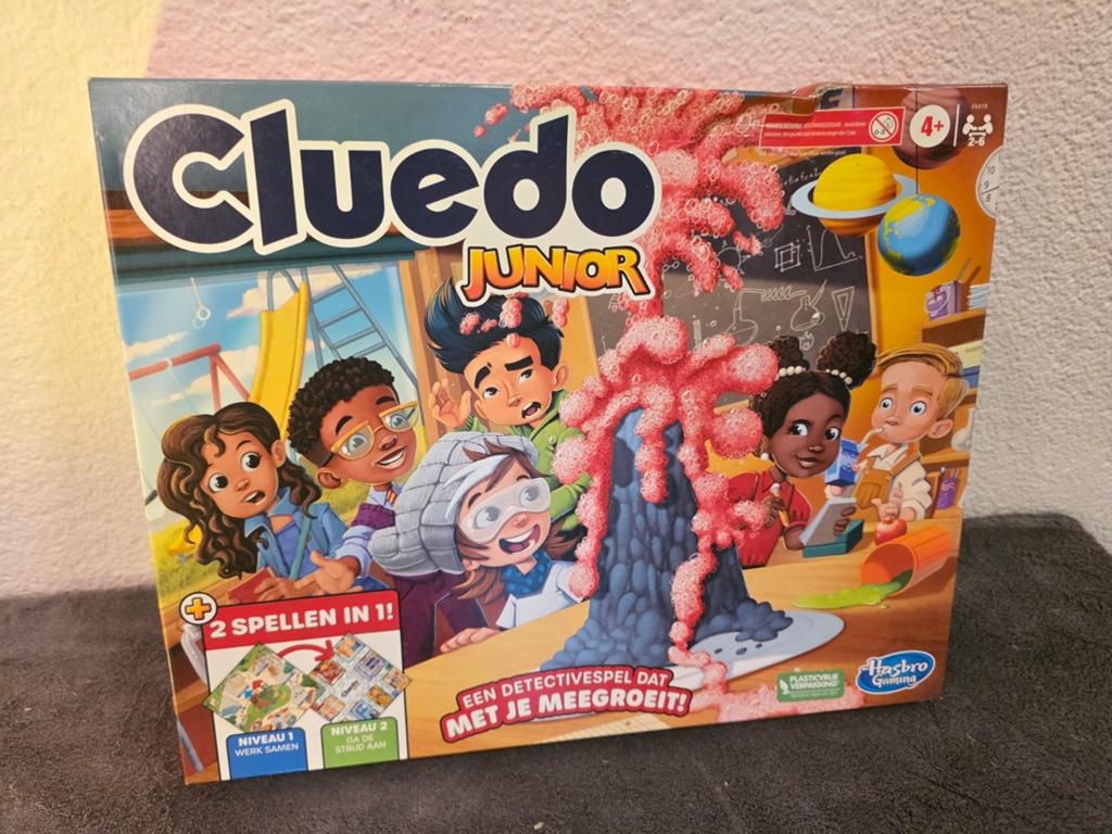 Cluedo Junior bordspel - 2 spellen in 1!, Drie of vier spelers, Ophalen of Verzenden, Nieuw, Hasbro Gaming