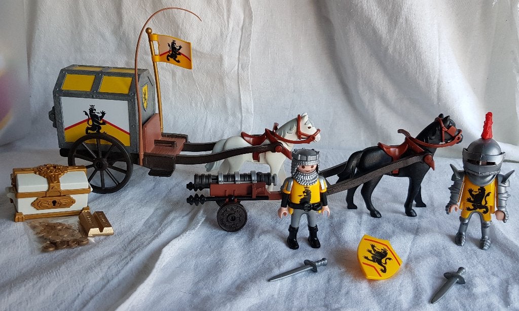 Playmobil 4874 Leeuwenridders Schattransport, Gebruikt, Complete set, Overige typen, Ophalen of Verzenden