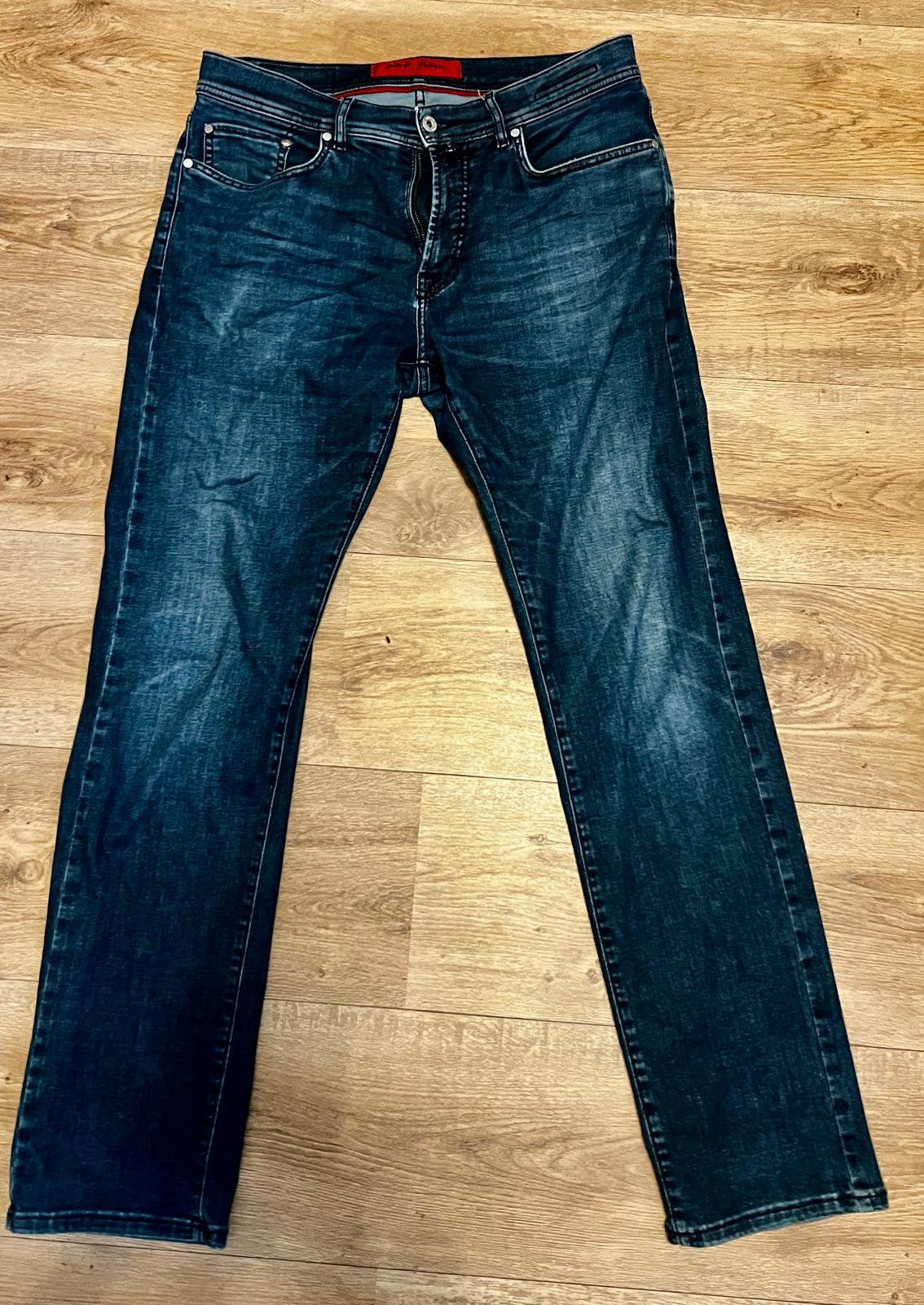Heren Spijkerbroek merk PIERRE CARDIN W33 L32 elastaan NIEUW, Ophalen of Verzenden, Zo goed als nieuw, Blauw, W33 - W34 (confectie 48/50)