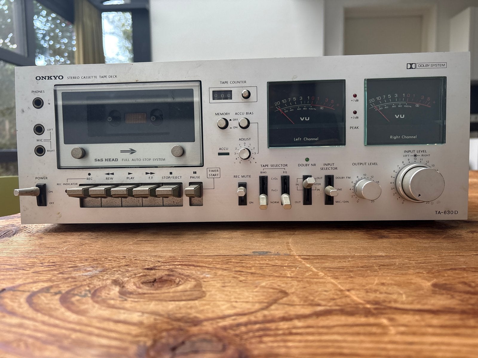 Onkyo TA-630D Stereo Cassette Tape Deck - Defect, Audio, Tv en Foto, Ophalen, Enkel, Overige merken, Tape counter