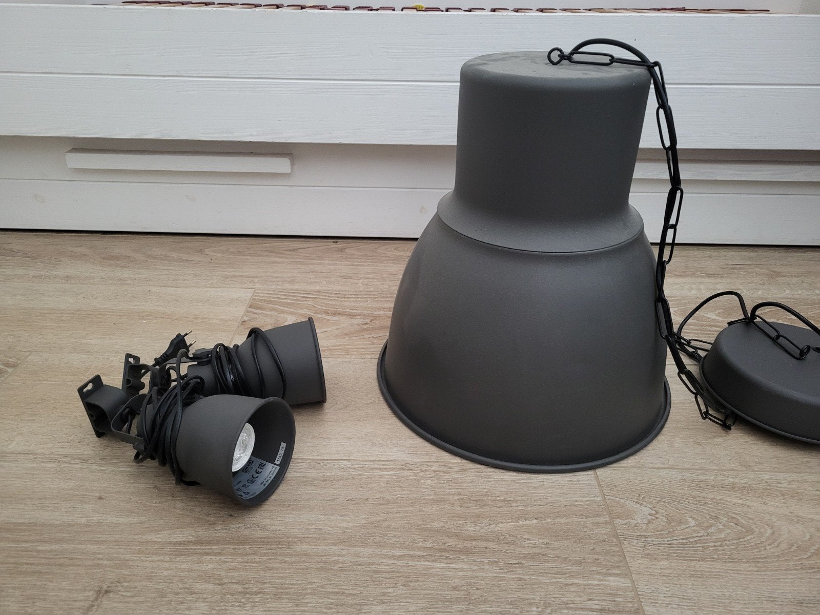 ikea hektar hanglamp en 2 spots, Ophalen, Zo goed als nieuw