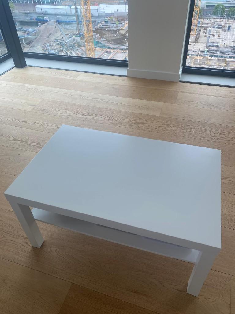 IKEA White Coffee Table – Excellent Condition, Ophalen, 50 tot 100 cm, 50 tot 100 cm, Zo goed als nieuw
