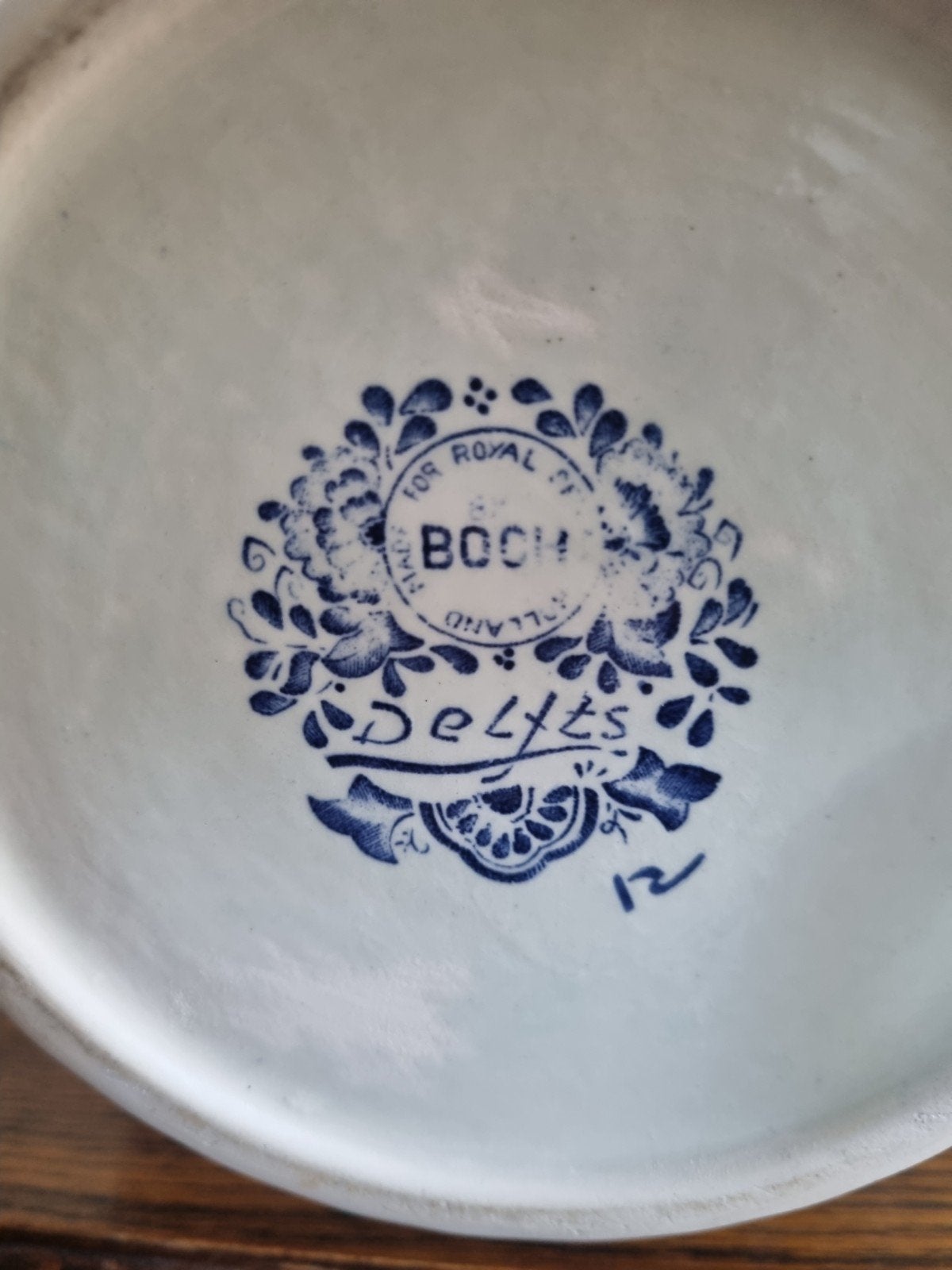 Prachtige Delfts Blauwe Vaas met Deksel en Leeuw, Antiek en Kunst, Ophalen