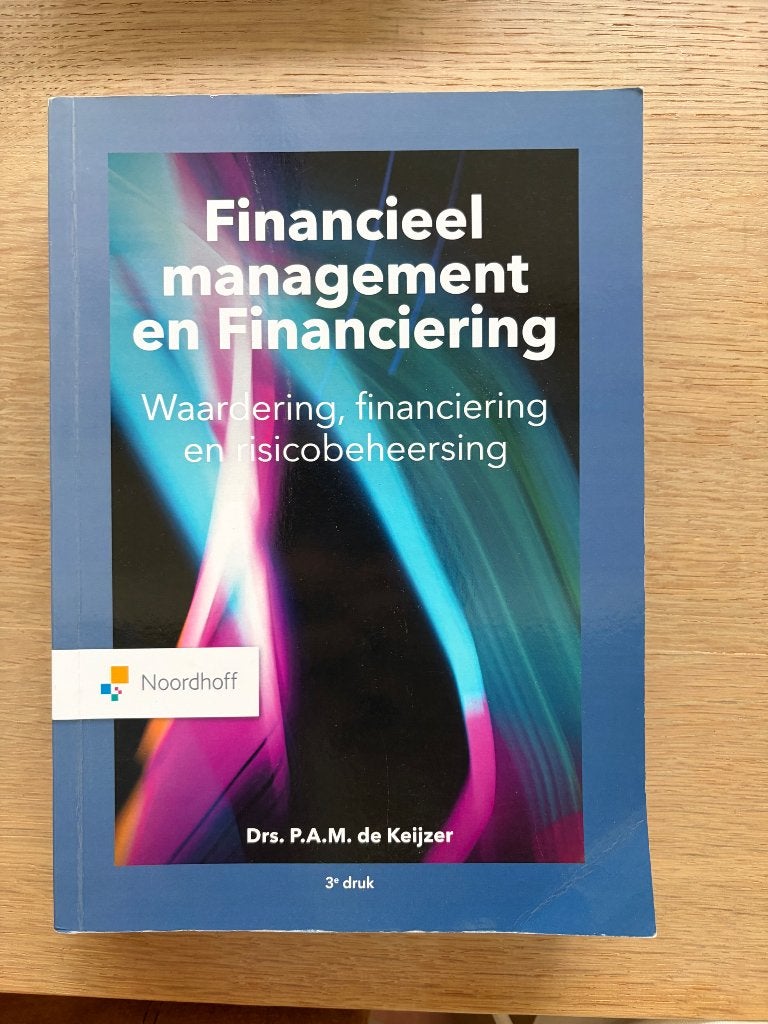 Financiële Management en Financiering, Boeken, Studieboeken en Cursussen, Verzenden, Gamma, Gelezen, HBO