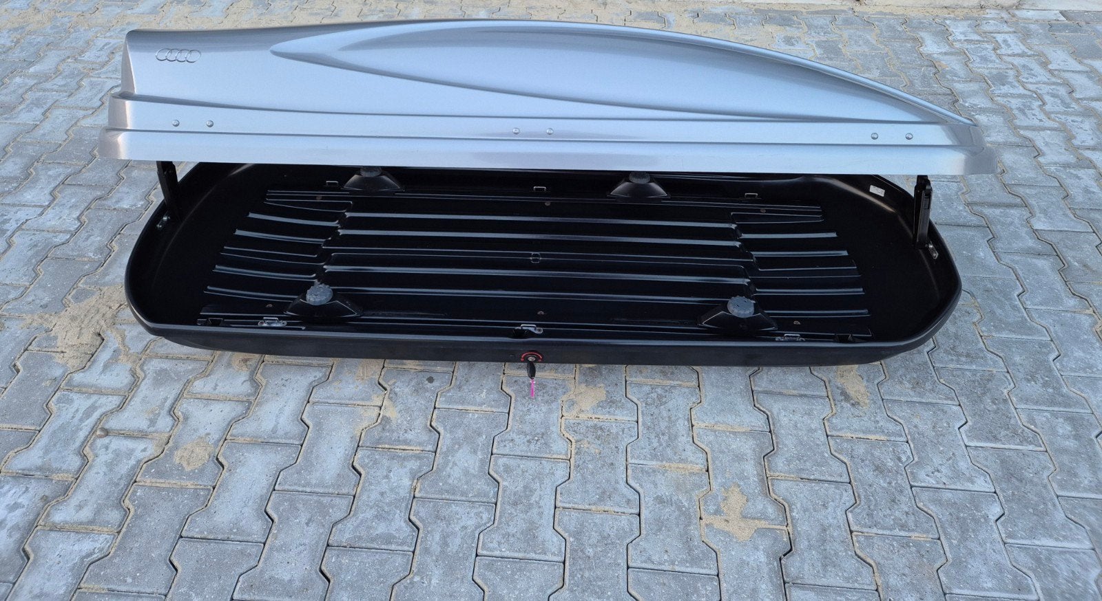 In goede staat originele grote Audi 480L XL dakkoffer skibox, Ophalen of Verzenden, Zo goed als nieuw