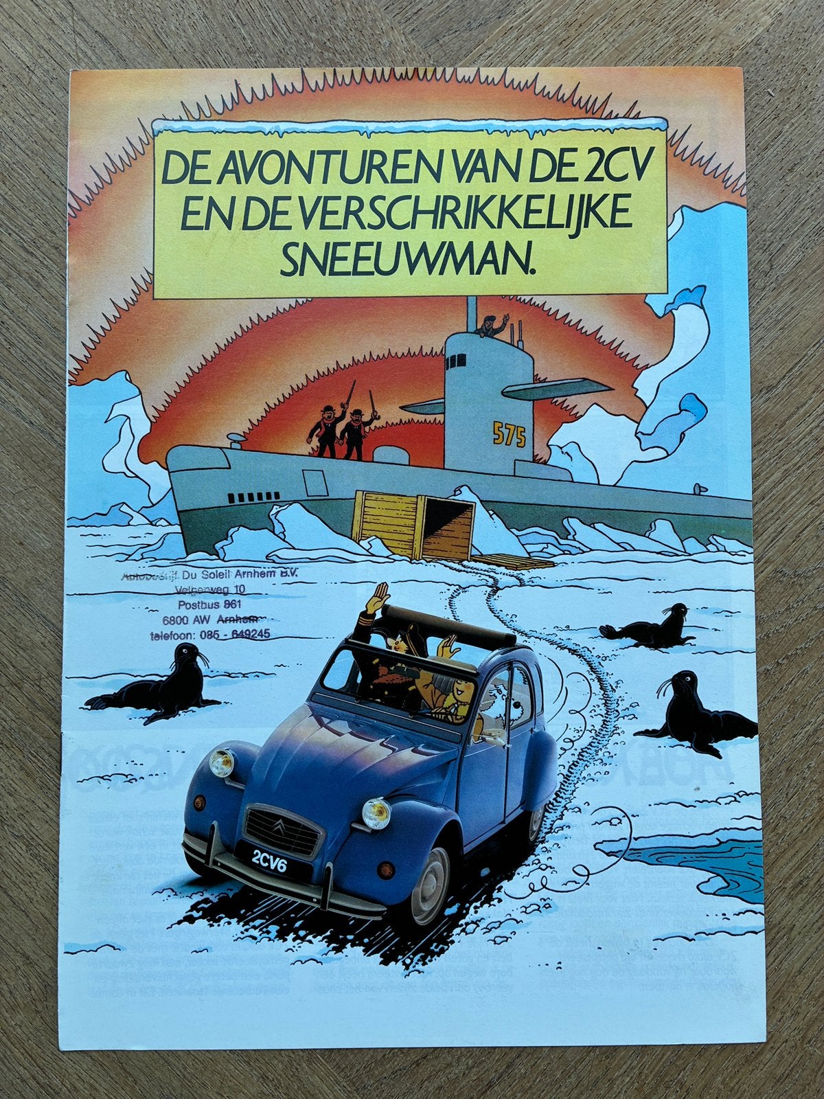 Citroën 2CV Kuifje brochure modeljaar 1987, Verzenden, Zo goed als nieuw, Citroën