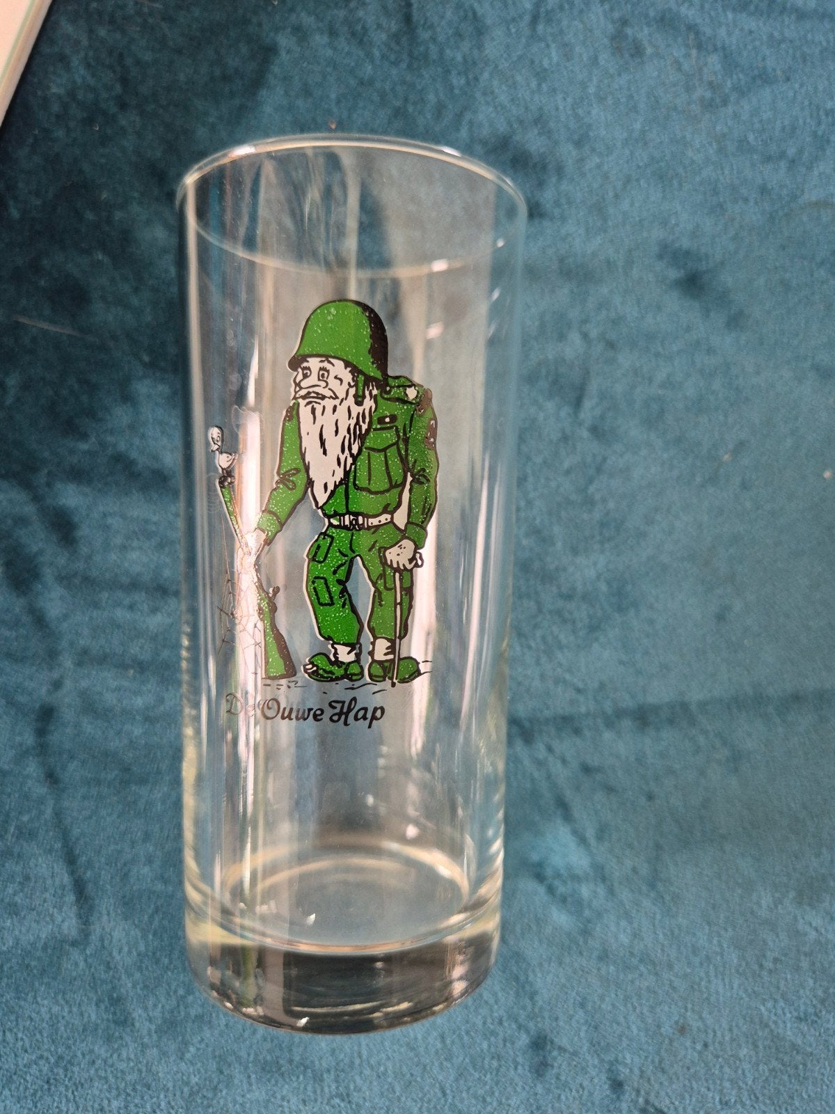 Longdrinkglas Defensie Serie De Ouwe Hap, Ophalen of Verzenden, Landmacht, Nederland