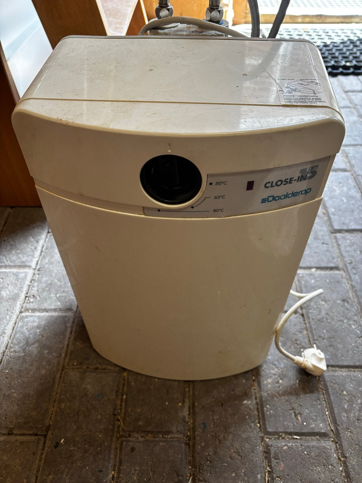 Daalderop Close-in 15 liter boiler - MOET WEG, Ophalen, Gebruikt, Aardgas, Boiler