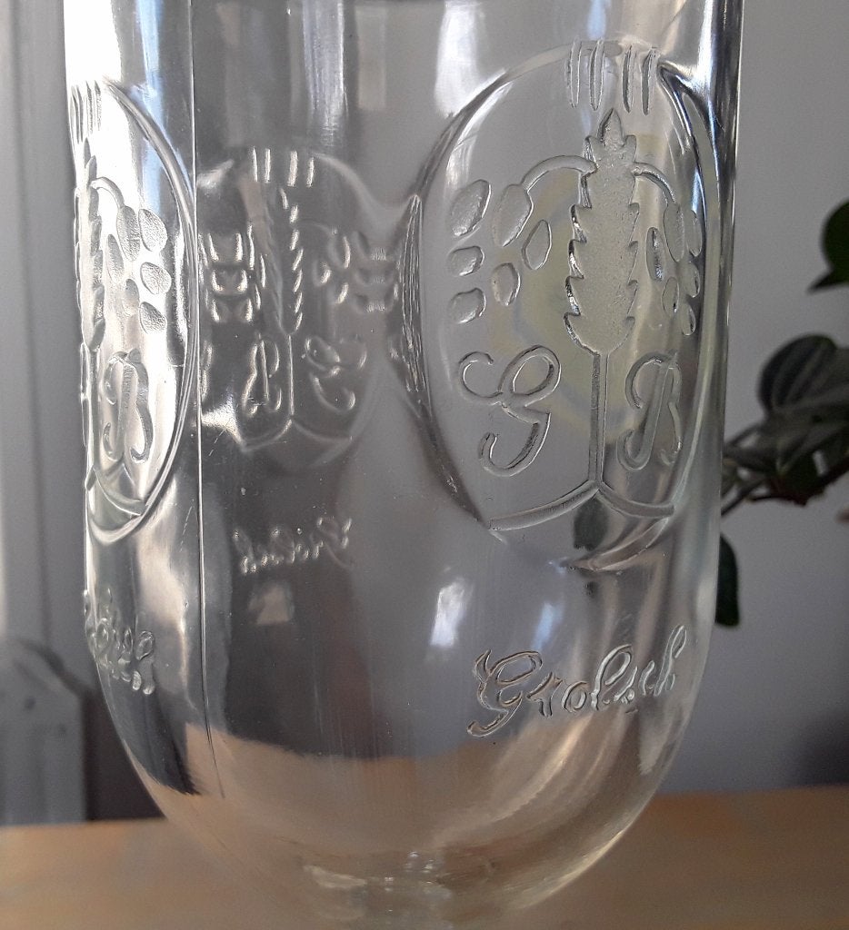 Foto 4 van Groot bierglas op voet - bokaal - Grolsch Calixtus - goedko