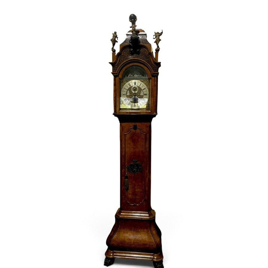 Een 18e eeuws Amsterdamse staand horloge, Antiek en Kunst, Ophalen of Verzenden