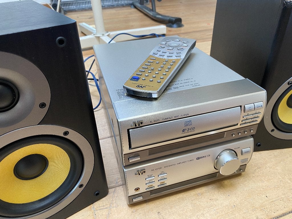 JVC XL-EX70, RX-EX70R en philips speakers, Audio, Tv en Foto, Stereo-sets, Ophalen of Verzenden, Zo goed als nieuw, Speakers, JVC