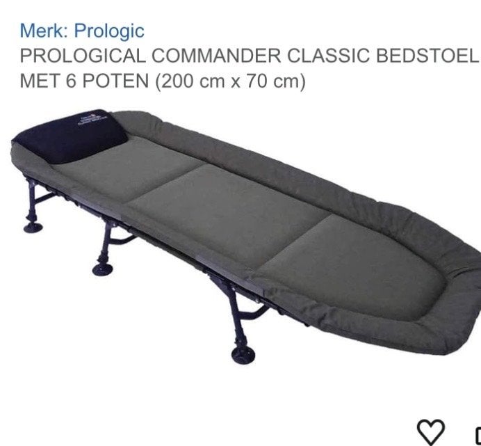 Prologic Commander Classic Bedstoel 200x70cm, Ophalen, Zo goed als nieuw, Overige typen