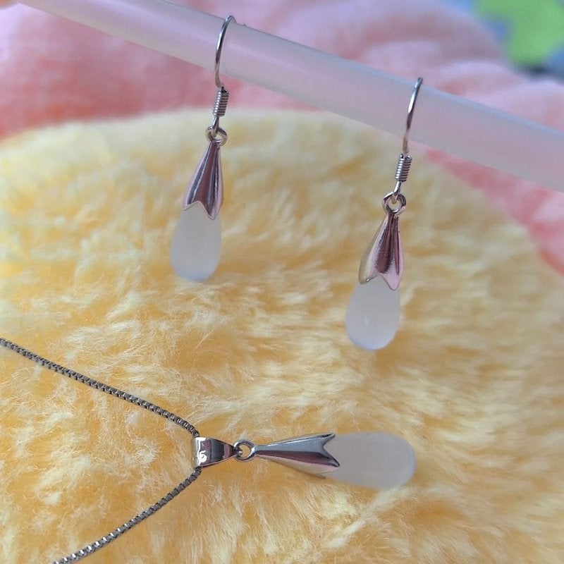 Sieraden set druppels, Verzenden, Cuijk, Info@winkli.nl, Met kristal
