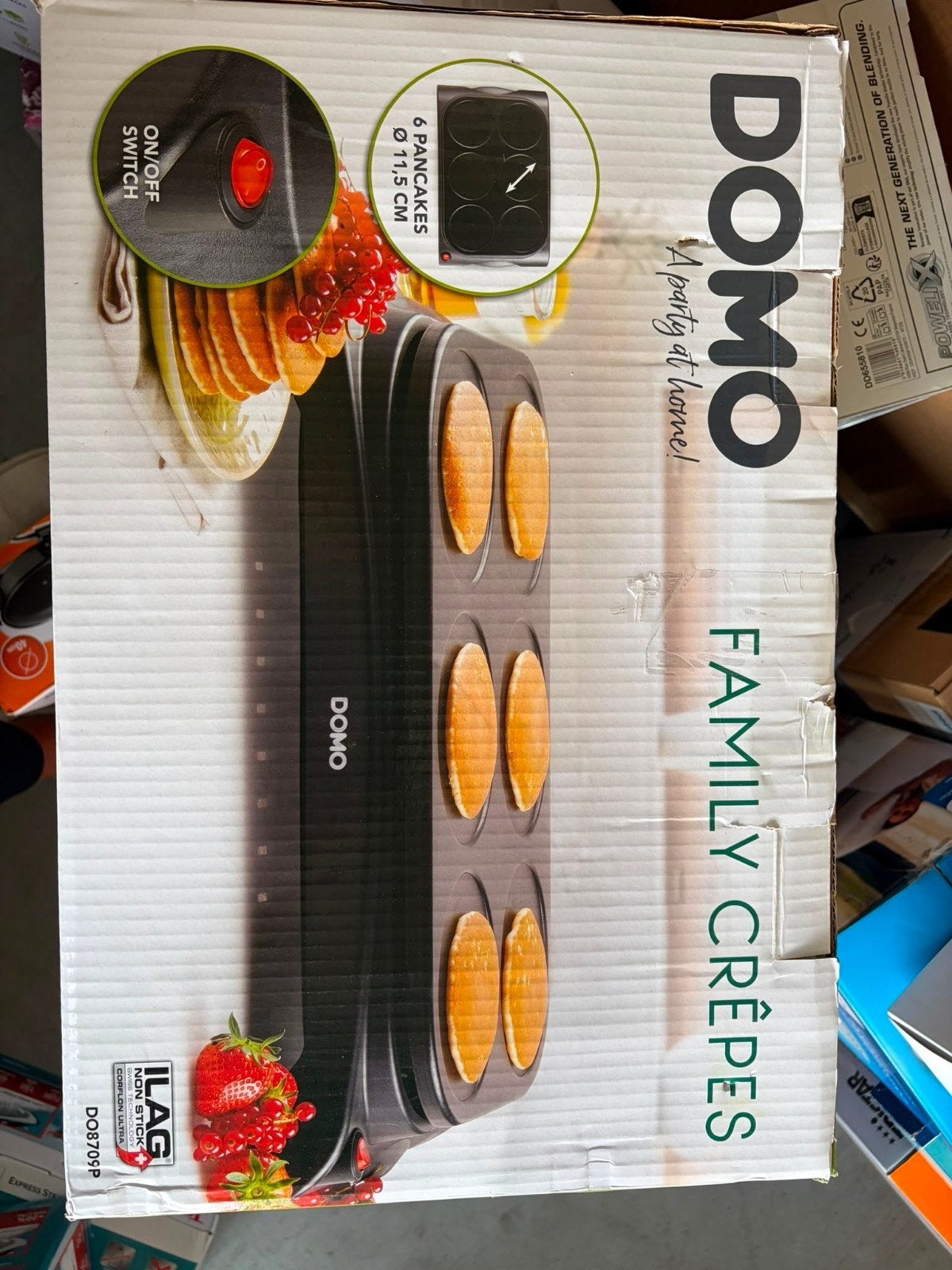 Domo Family Crêpes Maker - 6 Pannenkoeken, Ophalen, Nieuw