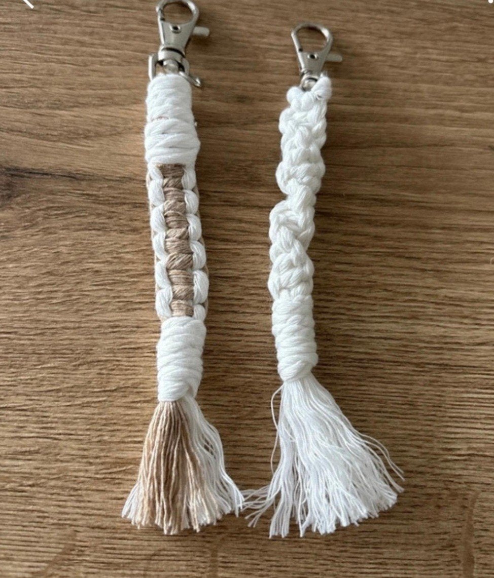 Handgemaakte Macramé Sleutelhangers - Set van 2, Verzenden, Nieuw, Overige typen