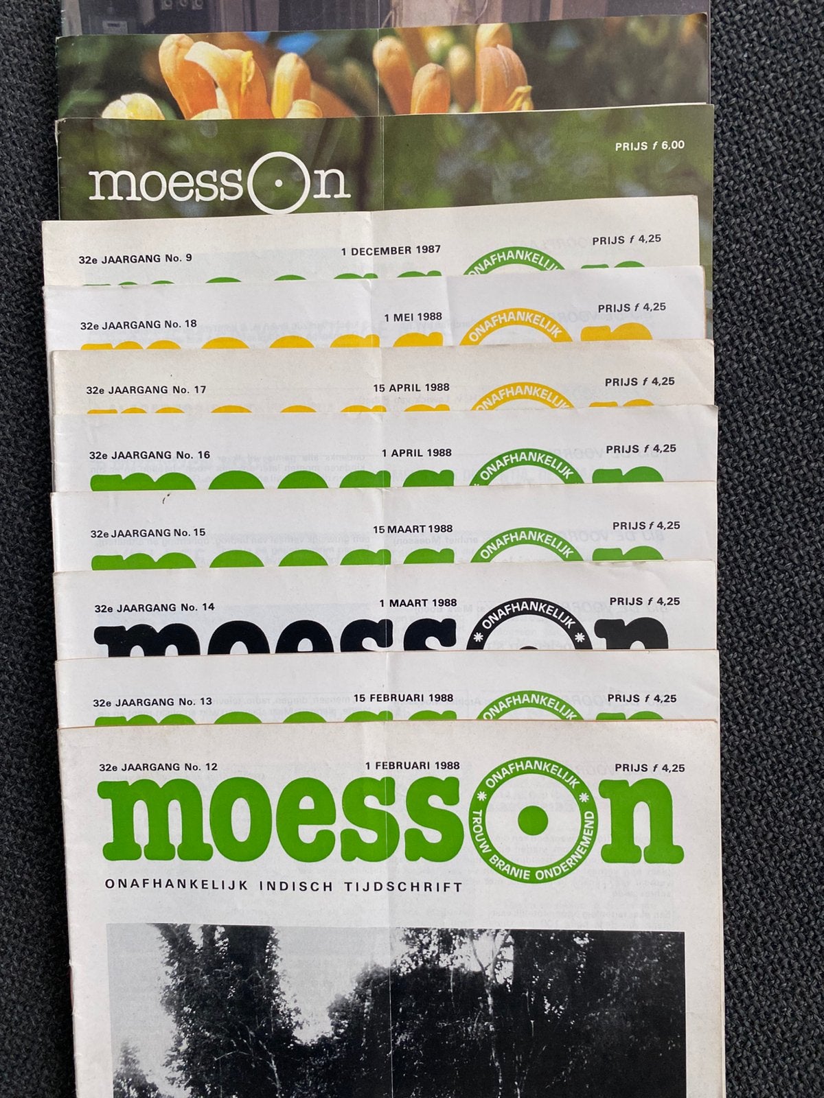 11 x Moesson tijdschrift 1987 - 1988, Boeken, Tijdschriften en Kranten, Ophalen of Verzenden, Gelezen, Overige typen