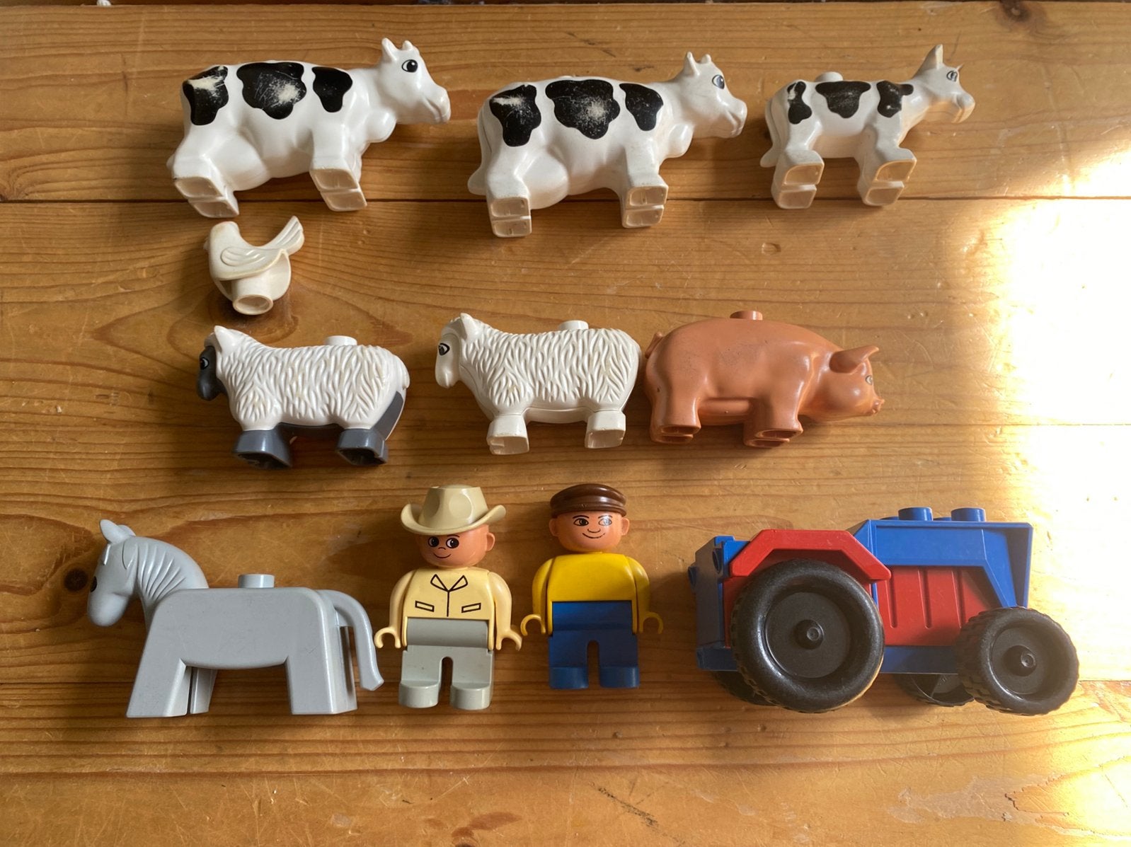 Lego duplo boerderij dieren koe ezel varken, schaap boer, Ophalen of Verzenden, Gebruikt, Losse stenen, Duplo