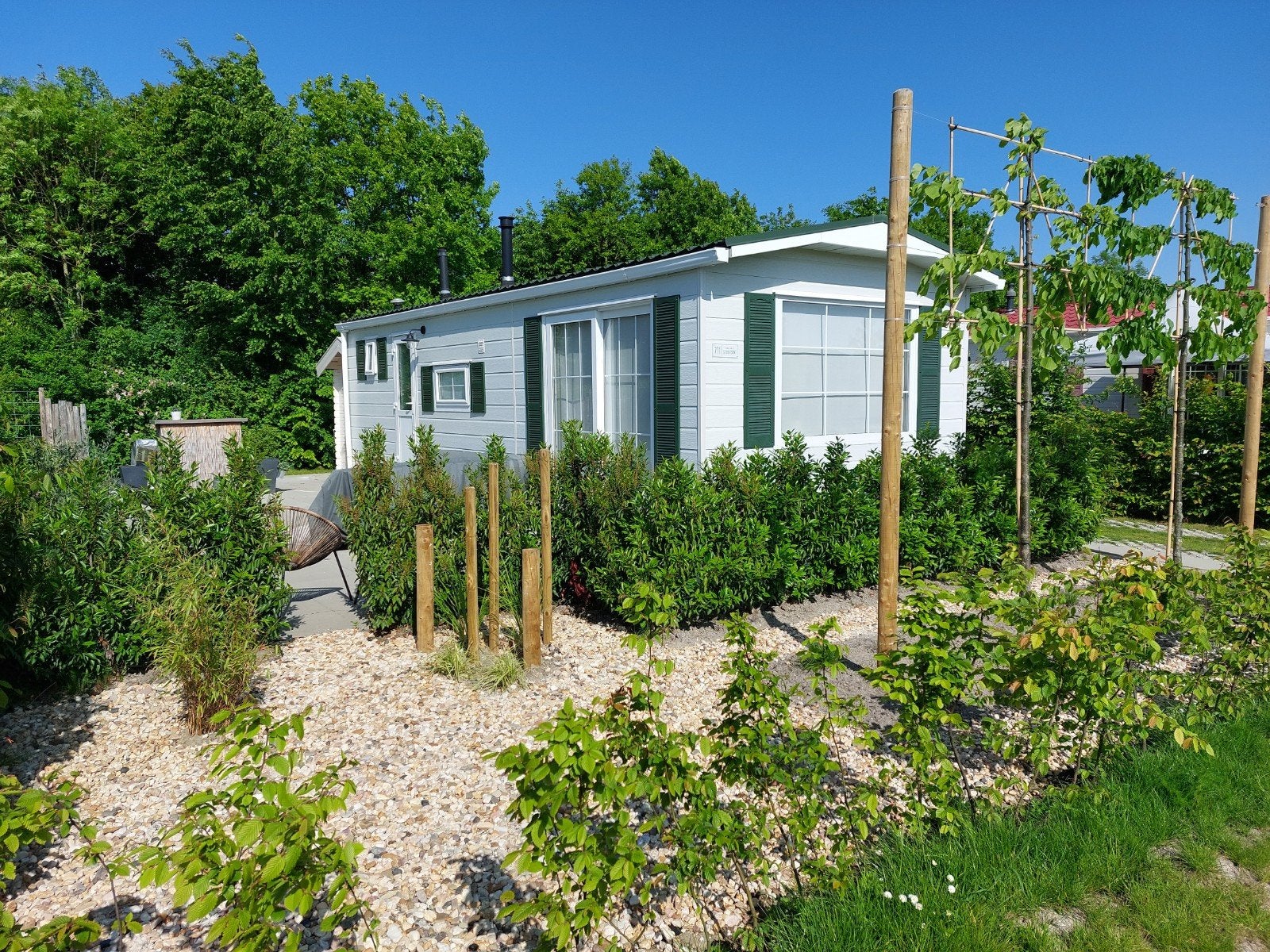 Mooi zeer compleet, instapklaar 4-pers. chalet te Baarland, Caravans en Kamperen, Tot en met 4