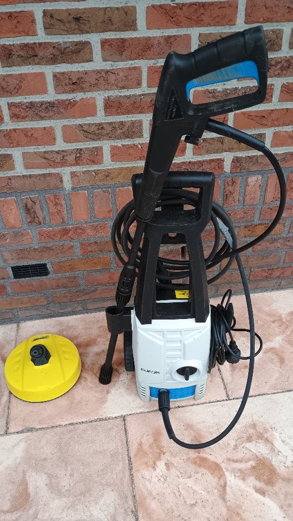 Hogedrukreiniger met toebehoren zie foto`s nu 25 euro, Tuin en Terras, Hogedrukreinigers, Ophalen, Gebruikt, Elektrisch, Eurom