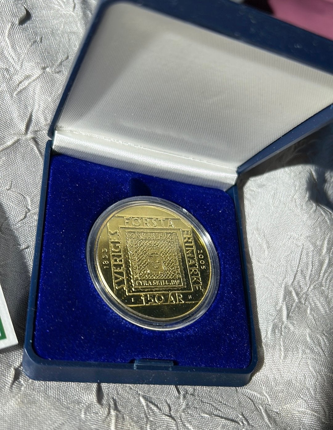 Zweedse herdenkingsmunt uit 2005 “nordic gold”, Ophalen of Verzenden, Overige materialen, Buitenland
