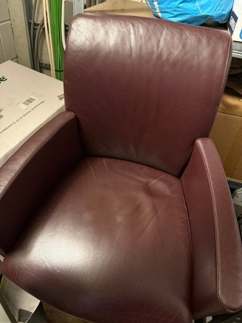 Leolux leren stoelen 6 X, Ophalen, Gebruikt, Leer, Vijf, Zes of meer stoelen
