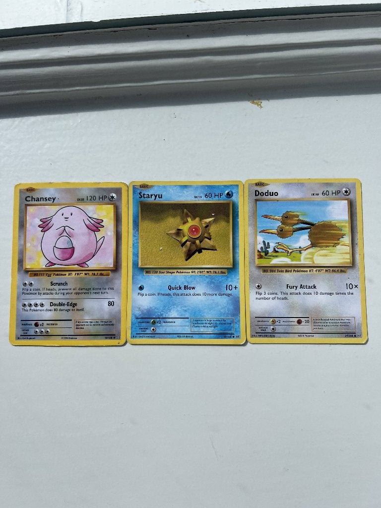 pokemon oude raw cards, Ophalen of Verzenden, Zo goed als nieuw, Meerdere kaarten