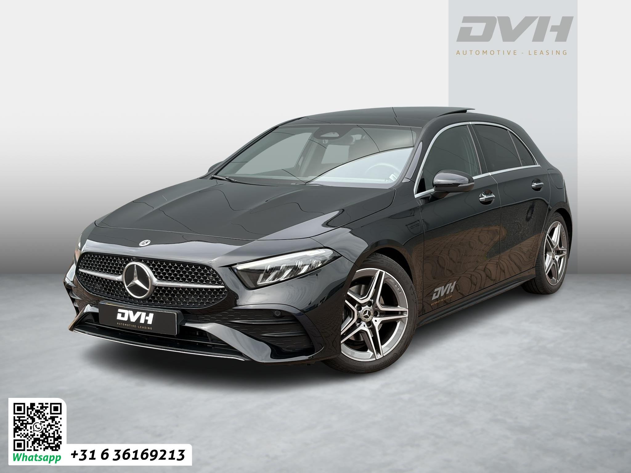 Mercedes-Benz A-klasse 180 AMG Line PANO | 360 CAMERA | CARP, 136 pk, Gebruikt, 4 cilinders, Zwart