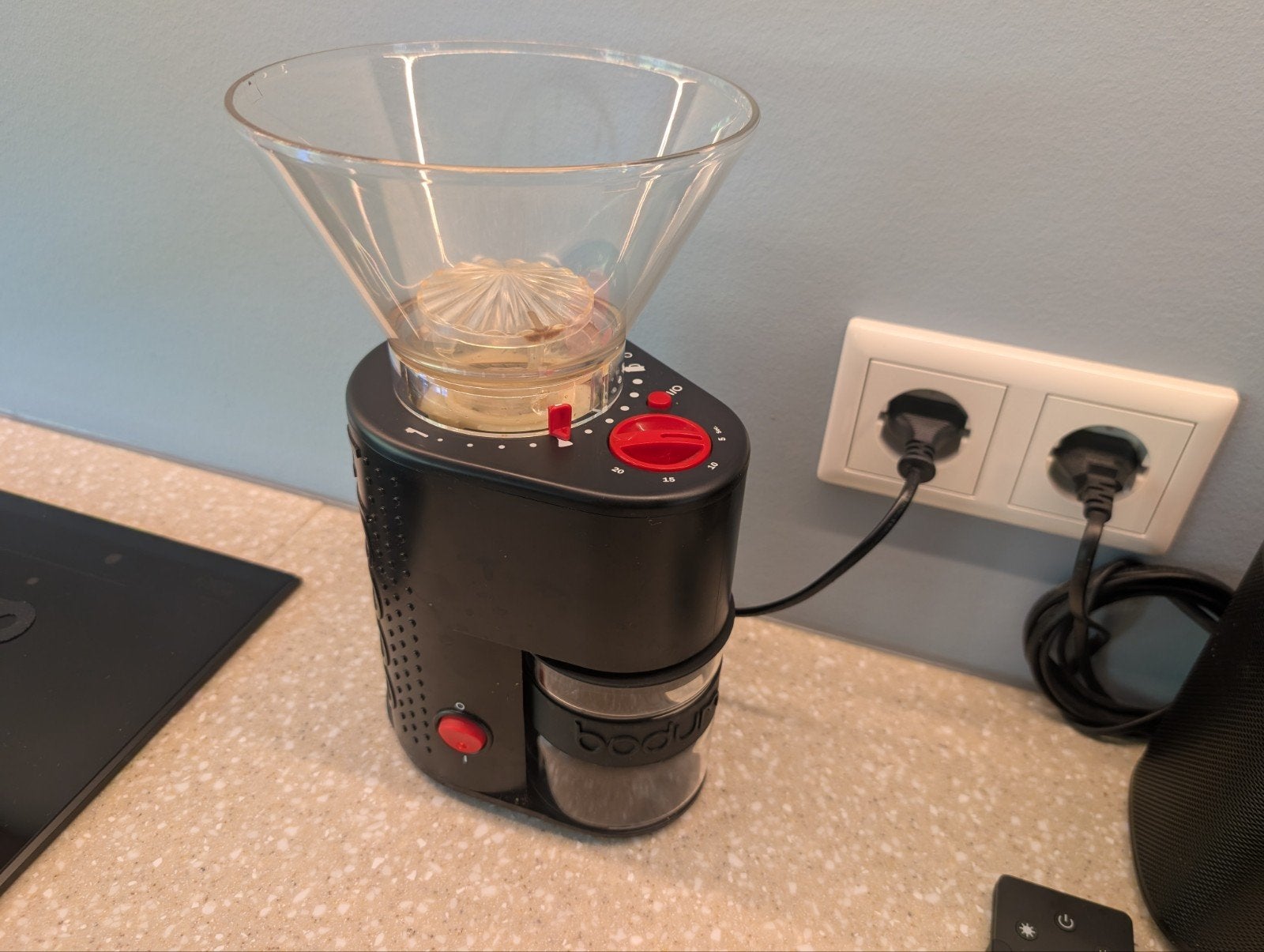 Bodum Bistro Koffiemaler - Elektrische Bonenmaler, Kunststof, Bodum, Ophalen of Verzenden, Zwart