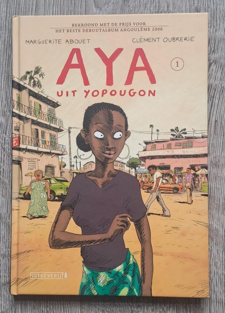 Aya uit Yopougon deel 1, Marguerite Abouet; Clément Oubrerie, Eén stripboek, Ophalen of Verzenden, Zo goed als nieuw