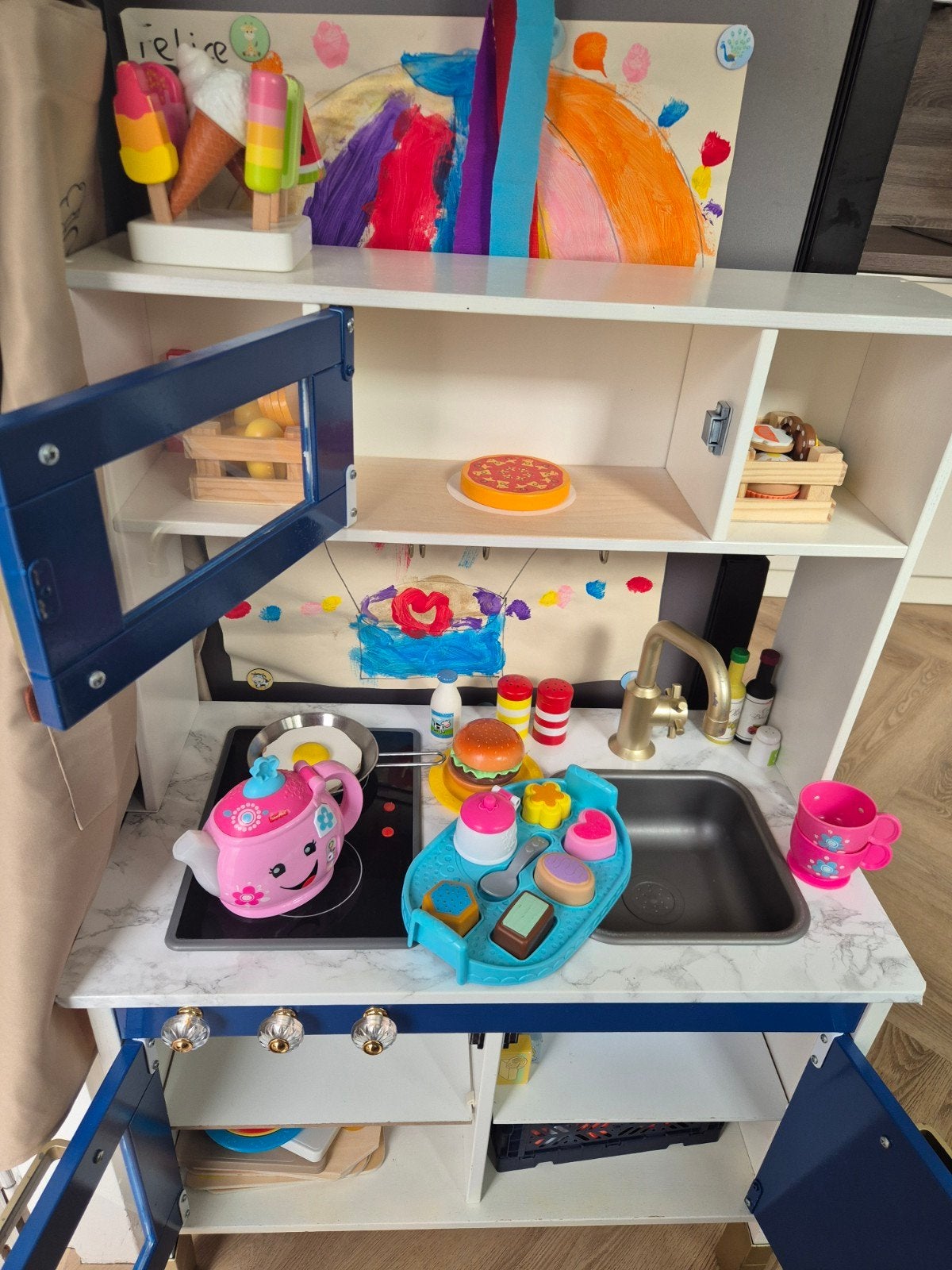Ikea Speelkeukentje Opgepimpt met Veel Accessoires, Ophalen, Gebruikt, Met licht